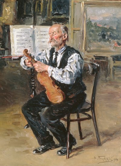 Ein Geigenbauer, 1914 von Vladimir Egorovic Makovsky